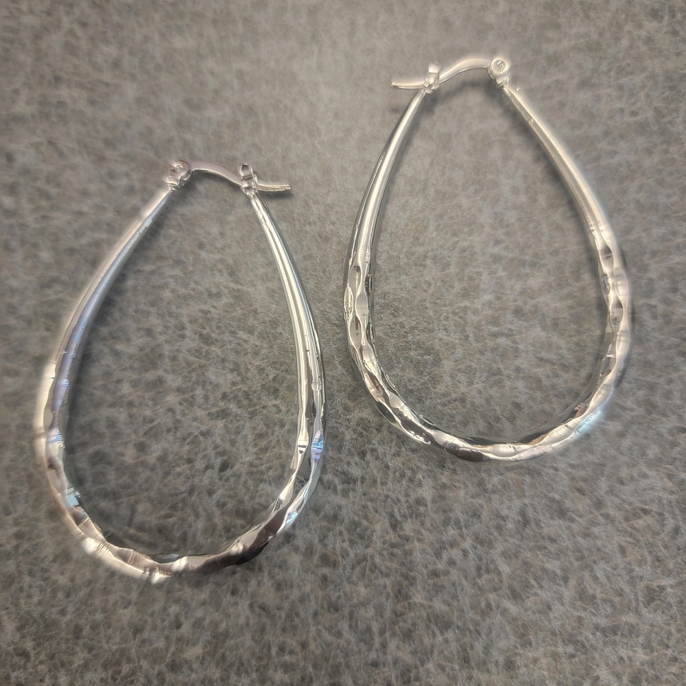 Elegant Silver Hoop Earrings